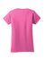 Gildan 64000L/G640L Womens Softstyle Short Sleeve Crewneck T-Shirt Azalea Pink Flat Back