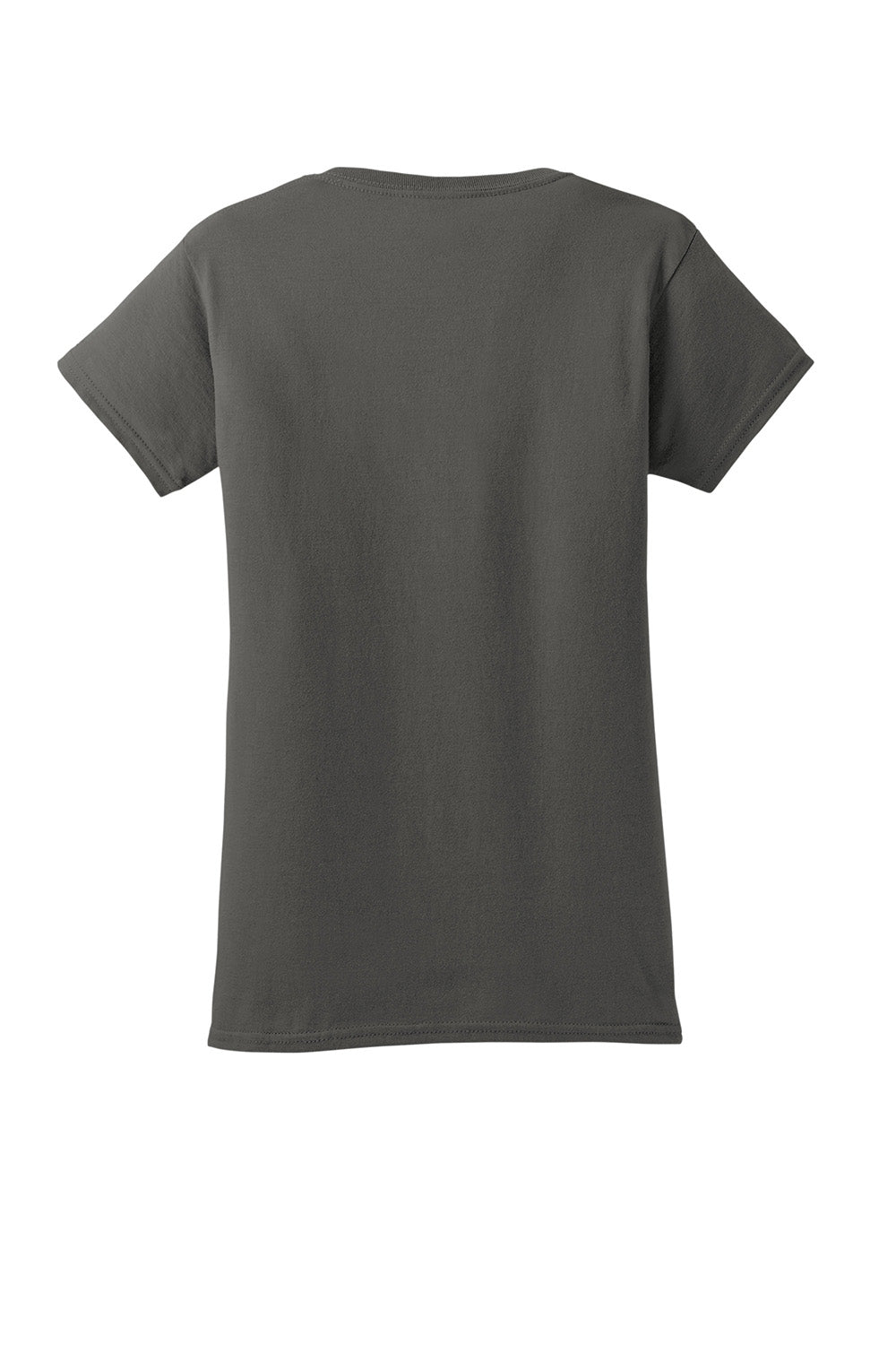 Gildan 64000L/G640L Womens Softstyle Short Sleeve Crewneck T-Shirt Charcoal Grey Flat Back