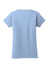 Gildan 64000L/G640L Womens Softstyle Short Sleeve Crewneck T-Shirt Light Blue Flat Back