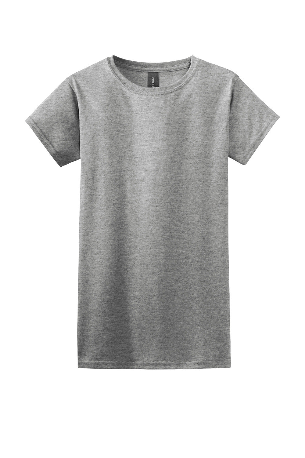 Gildan 64000L/G640L Womens Softstyle Short Sleeve Crewneck T-Shirt Sport Grey Flat Front