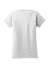 Gildan 64000L/G640L Womens Softstyle Short Sleeve Crewneck T-Shirt White Flat Back