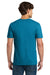 Gildan 64000/G640 Mens Softstyle Short Sleeve Crewneck T-Shirt Antique Sapphire Blue Model Back