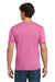 Gildan 64000/G640 Mens Softstyle Short Sleeve Crewneck T-Shirt Azalea Pink Model Back