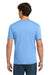 Gildan 64000/G640 Mens Softstyle Short Sleeve Crewneck T-Shirt Carolina Blue Model Back