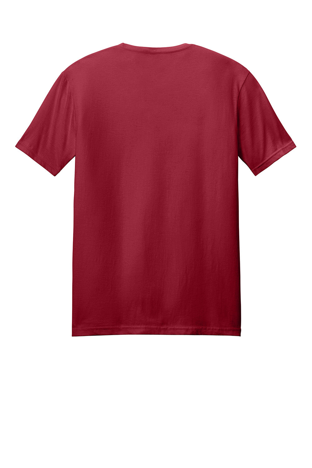 Gildan 64000/G640 Mens Softstyle Short Sleeve Crewneck T-Shirt Cherry Red Flat Back