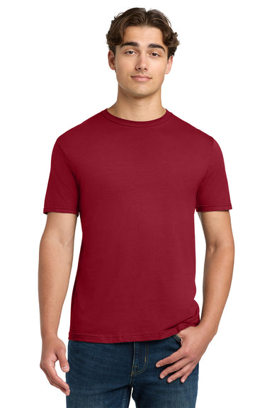 Gildan 64000/G640 Mens Softstyle Short Sleeve Crewneck T-Shirt Cherry Red Model Front