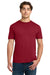 Gildan 64000/G640 Mens Softstyle Short Sleeve Crewneck T-Shirt Cherry Red Model Front