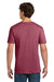 Gildan 64000/G640 Mens Softstyle Short Sleeve Crewneck T-Shirt Heather Cardinal Red Model Back