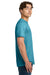 Gildan 64000/G640 Mens Softstyle Short Sleeve Crewneck T-Shirt Heather Galapagos Blue Model Side