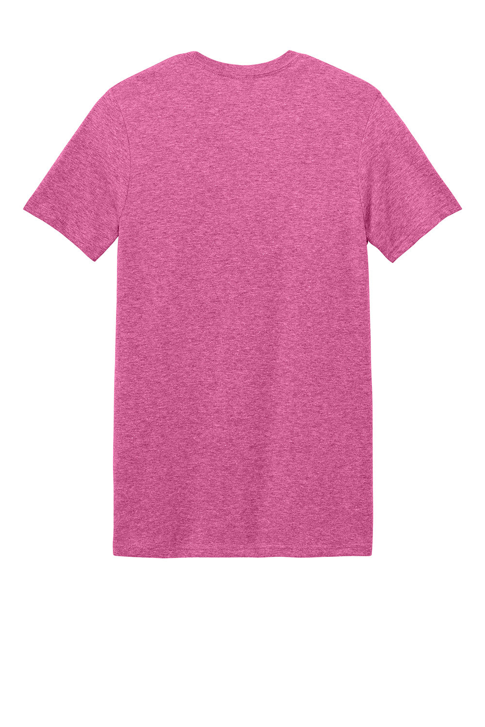 Gildan 64000/G640 Mens Softstyle Short Sleeve Crewneck T-Shirt Heather Heliconia Pink Flat Back