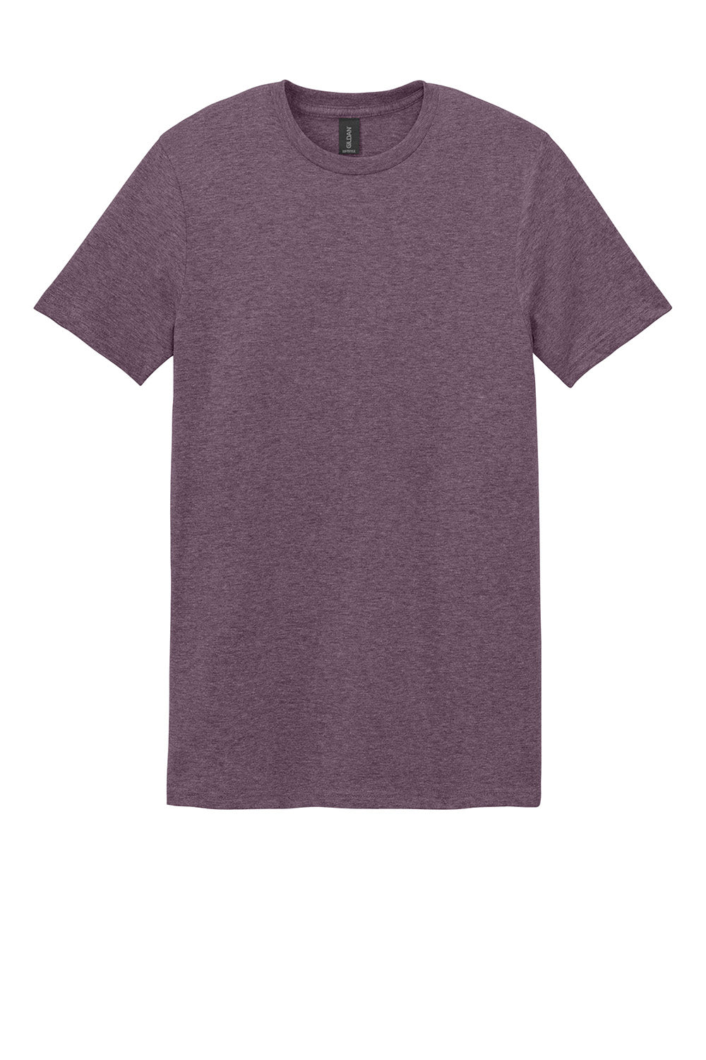 Gildan 64000/G640 Mens Softstyle Short Sleeve Crewneck T-Shirt Heather Maroon Flat Front