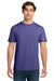 Gildan 64000/G640 Mens Softstyle Short Sleeve Crewneck T-Shirt Heather Purple Model Front