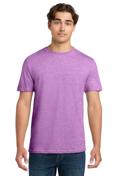 Gildan 64000/G640 Mens Softstyle Short Sleeve Crewneck T-Shirt Heather Radiant Orchid Purple Model Front