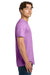 Gildan 64000/G640 Mens Softstyle Short Sleeve Crewneck T-Shirt Heather Radiant Orchid Purple Model Side