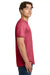 Gildan 64000/G640 Mens Softstyle Short Sleeve Crewneck T-Shirt Heather Red Model Side