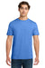 Gildan 64000/G640 Mens Softstyle Short Sleeve Crewneck T-Shirt Heather Royal Blue Model Front