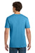 Gildan 64000/G640 Mens Softstyle Short Sleeve Crewneck T-Shirt Heather Sapphire Blue Model Back