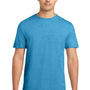 Gildan Mens Softstyle Short Sleeve Crewneck T-Shirt - Heather Sapphire Blue