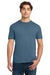 Gildan 64000/G640 Mens Softstyle Short Sleeve Crewneck T-Shirt Indigo Blue Model Front