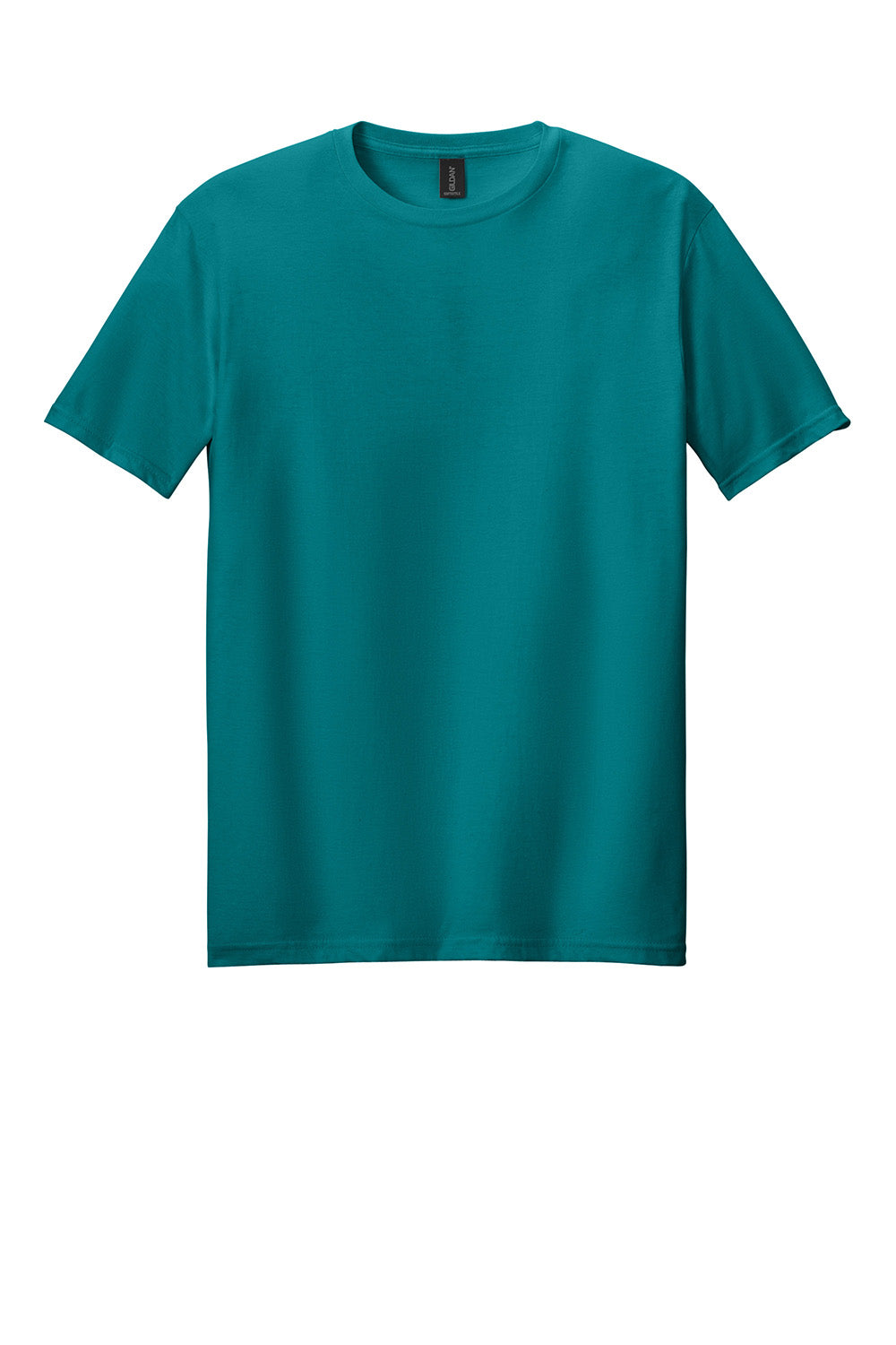 Gildan 64000/G640 Mens Softstyle Short Sleeve Crewneck T-Shirt Jade Dome Green Flat Front