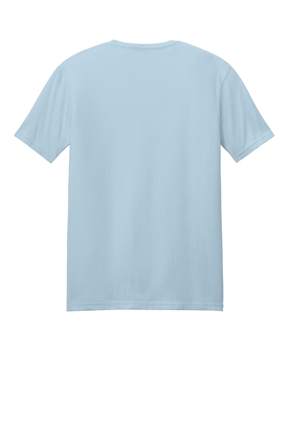 Gildan 64000/G640 Mens Softstyle Short Sleeve Crewneck T-Shirt Light Blue Flat Back