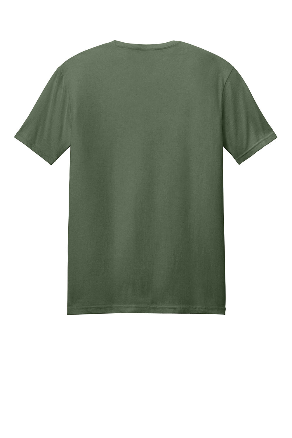 Gildan 64000/G640 Mens Softstyle Short Sleeve Crewneck T-Shirt Military Green Flat Back