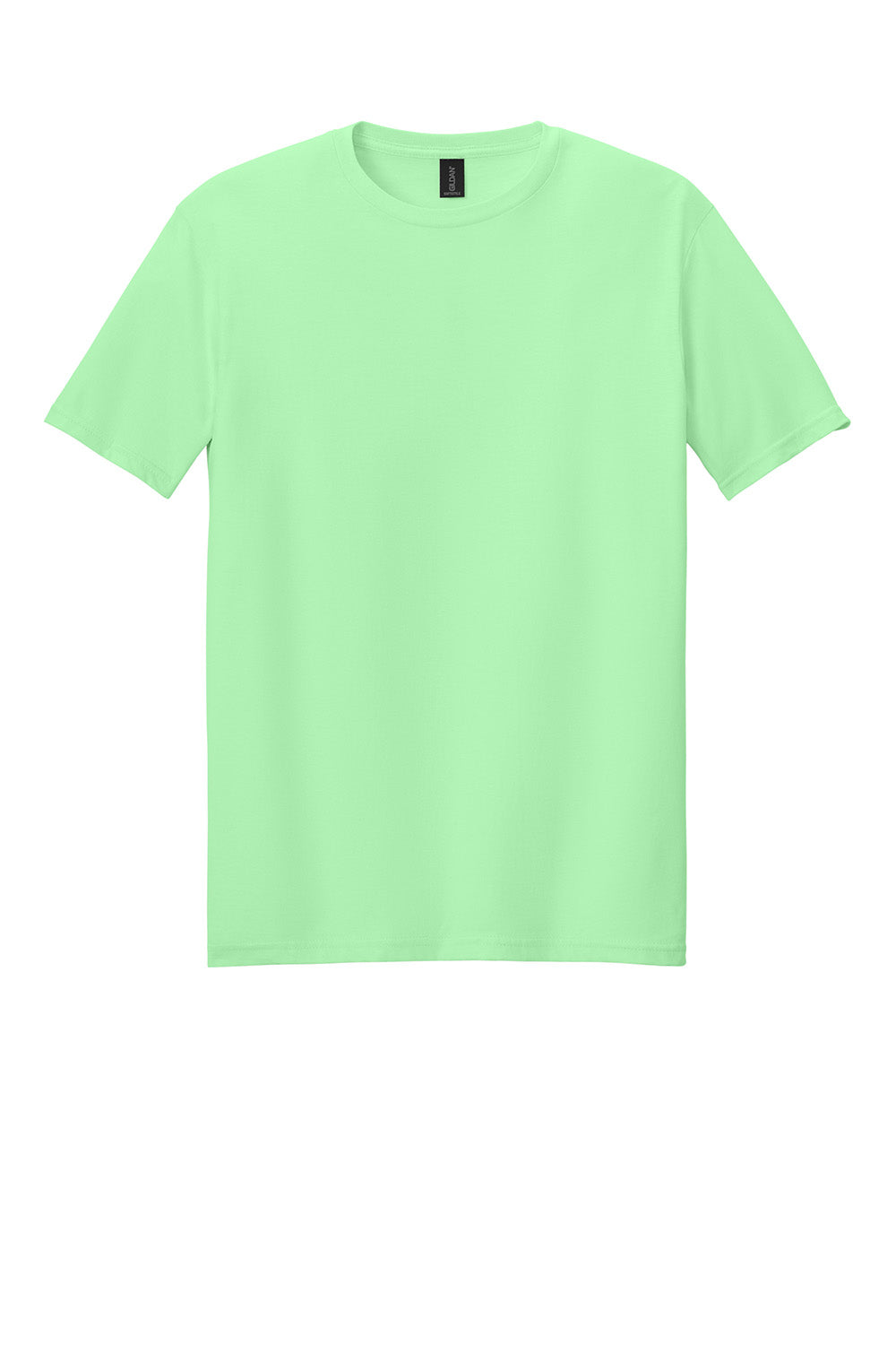 Gildan 64000/G640 Mens Softstyle Short Sleeve Crewneck T-Shirt Mint Green Flat Front