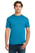 Gildan 64000/G640 Mens Softstyle Short Sleeve Crewneck T-Shirt Sapphire Blue Model Front