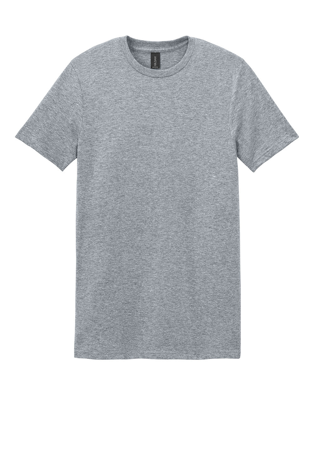 Gildan 64000/G640 Mens Softstyle Short Sleeve Crewneck T-Shirt Sport Grey Flat Front