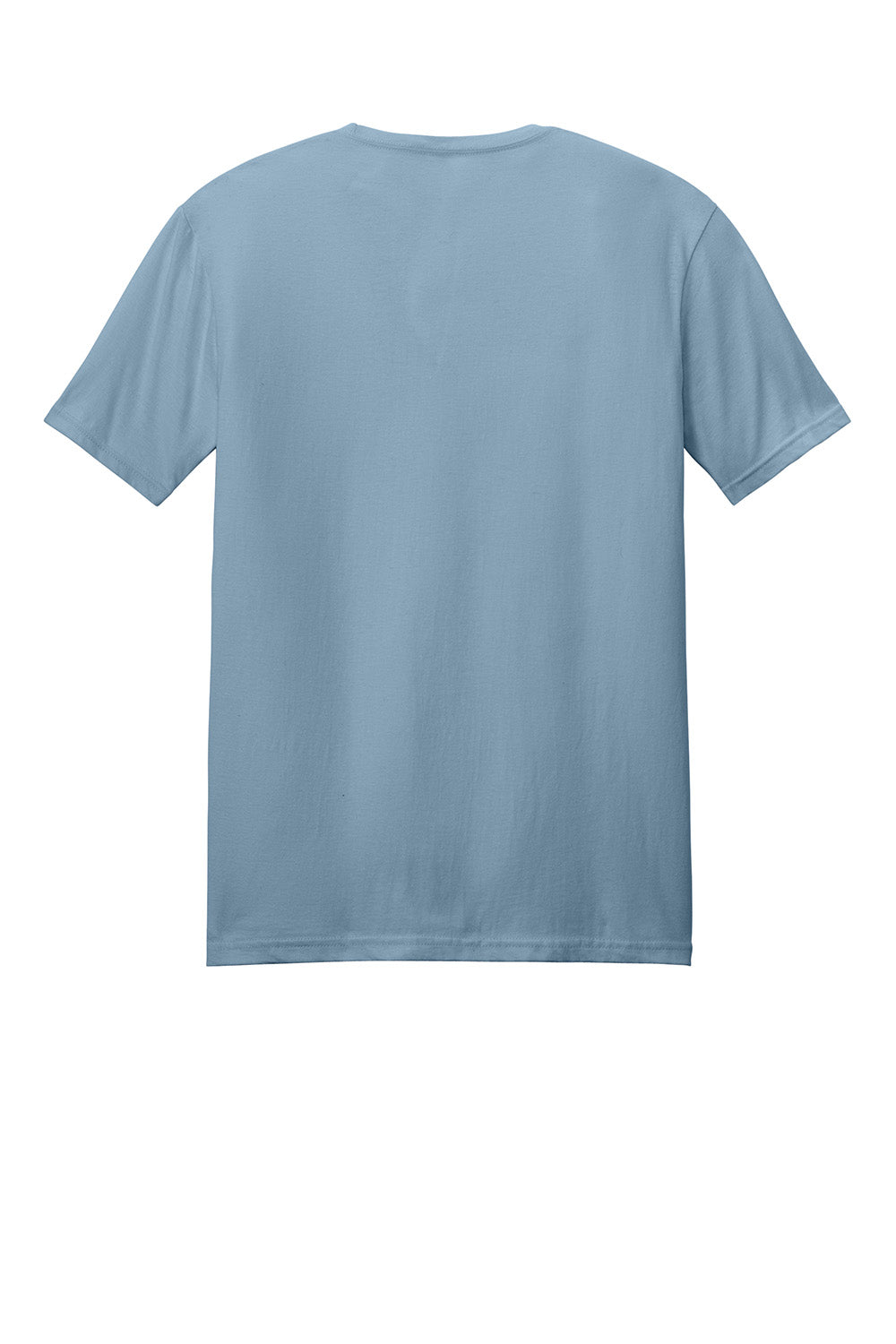 Gildan 64000/G640 Mens Softstyle Short Sleeve Crewneck T-Shirt Stone Blue Flat Back