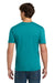 Gildan 64000/G640 Mens Softstyle Short Sleeve Crewneck T-Shirt Tropical Blue Model Back