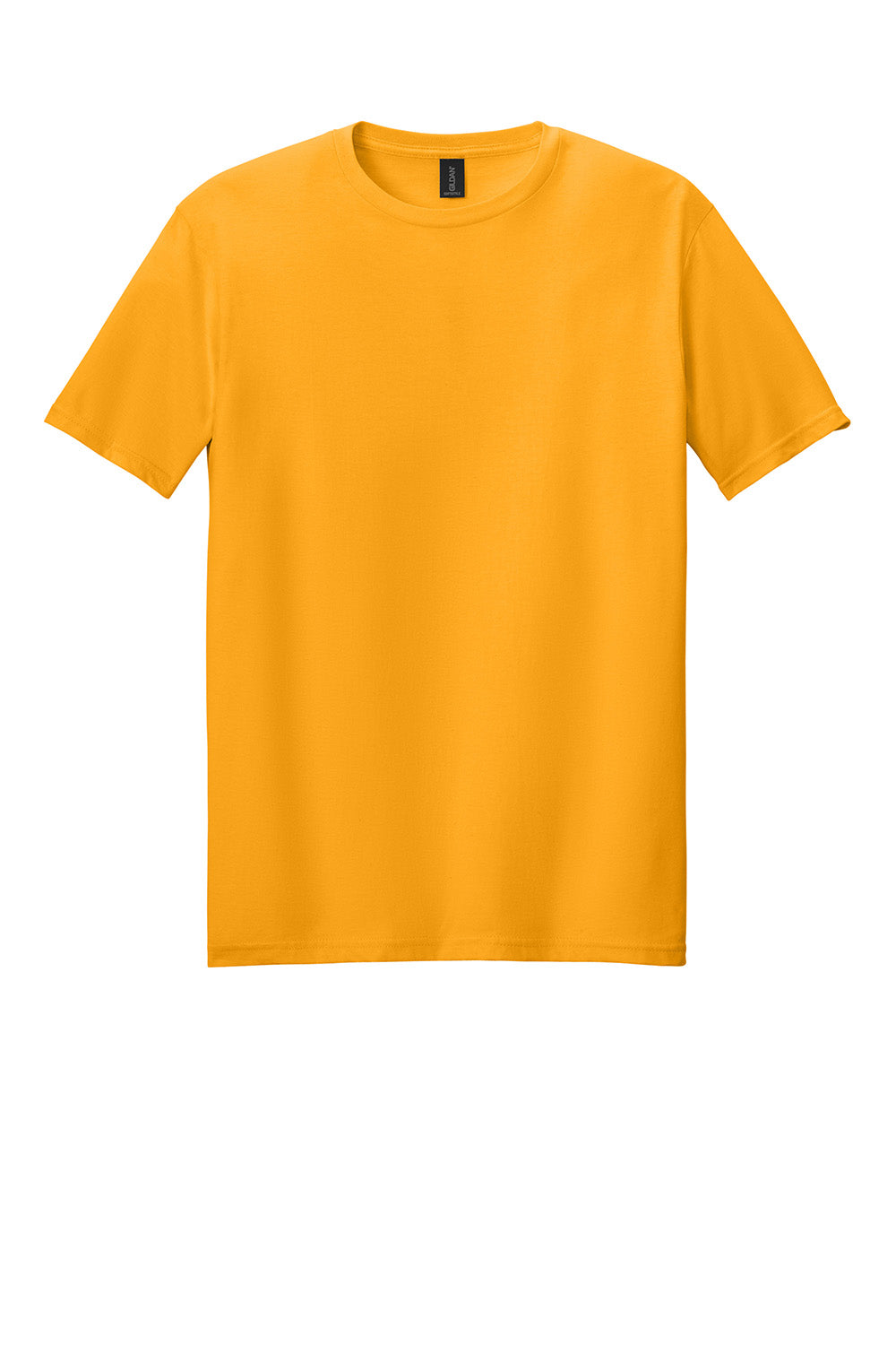 Gildan 64000/G640 Mens Softstyle Short Sleeve Crewneck T-Shirt Gold Flat Front