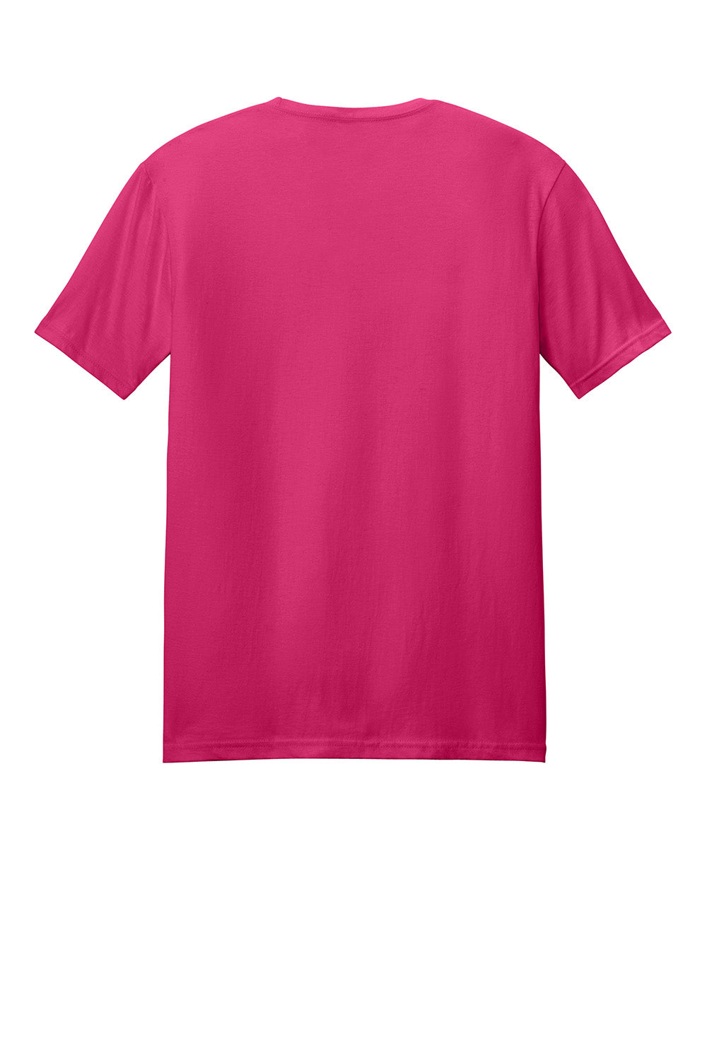 Gildan 64000/G640 Mens Softstyle Short Sleeve Crewneck T-Shirt Heliconia Pink Flat Back