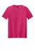 Gildan 64000/G640 Mens Softstyle Short Sleeve Crewneck T-Shirt Heliconia Pink Flat Front