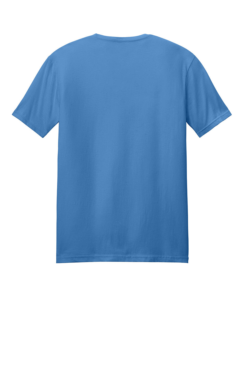 Gildan 64000/G640 Mens Softstyle Short Sleeve Crewneck T-Shirt Iris Blue Flat Back