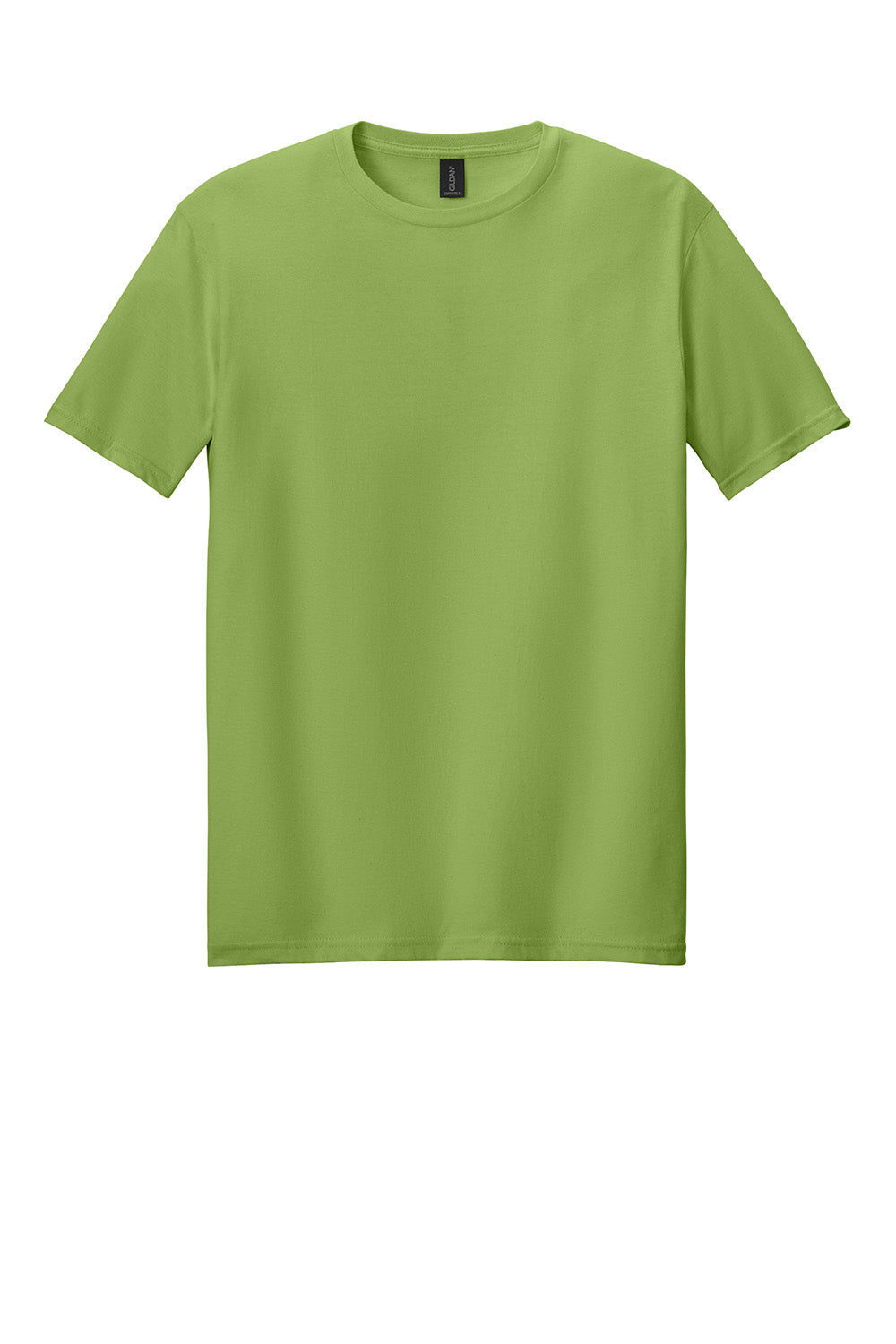 Gildan 64000/G640 Mens Softstyle Short Sleeve Crewneck T-Shirt Kiwi Green Flat Front