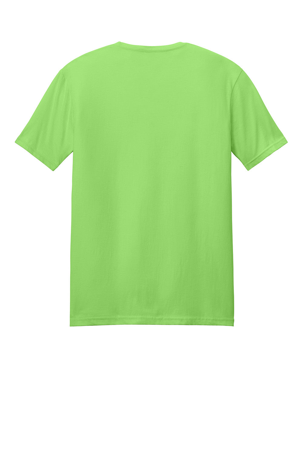 Gildan 64000/G640 Mens Softstyle Short Sleeve Crewneck T-Shirt Lime Green Flat Back