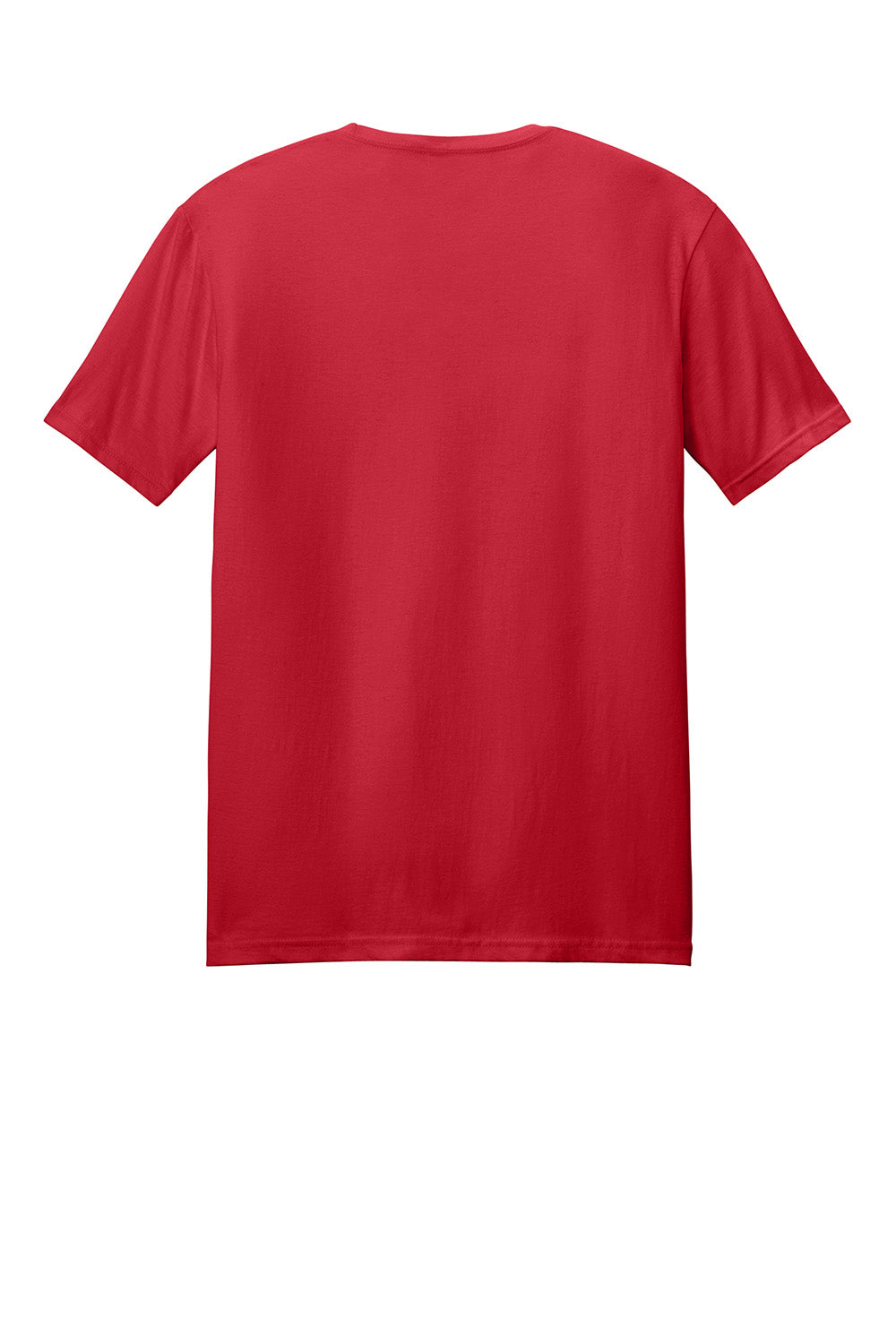 Gildan 64000/G640 Mens Softstyle Short Sleeve Crewneck T-Shirt Red Flat Back