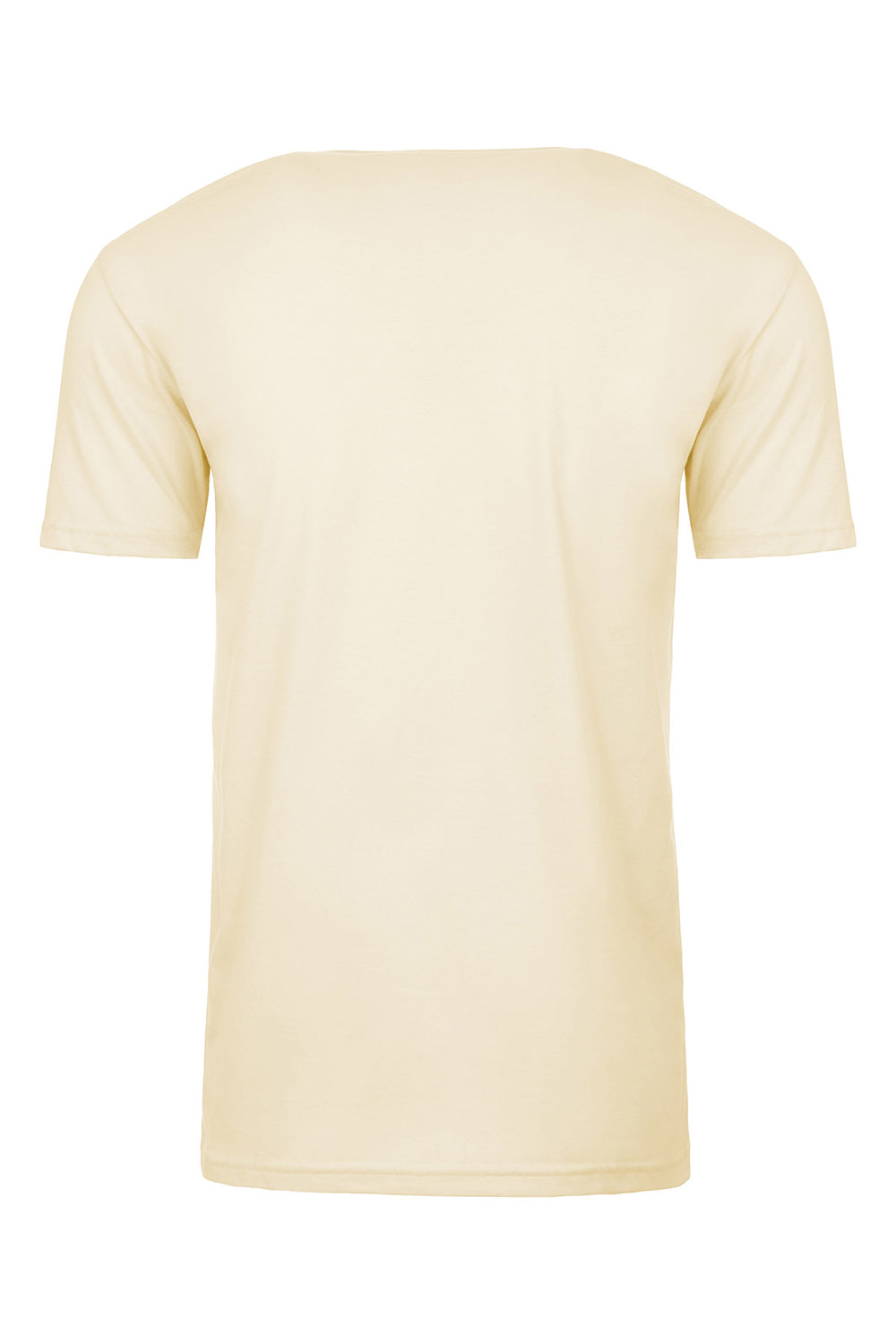 Next Level NL6410/6410 Mens Sueded Jersey Short Sleeve Crewneck T-Shirt Natural Flat Back