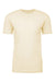 Next Level NL6410/6410 Mens Sueded Jersey Short Sleeve Crewneck T-Shirt Natural Flat Front