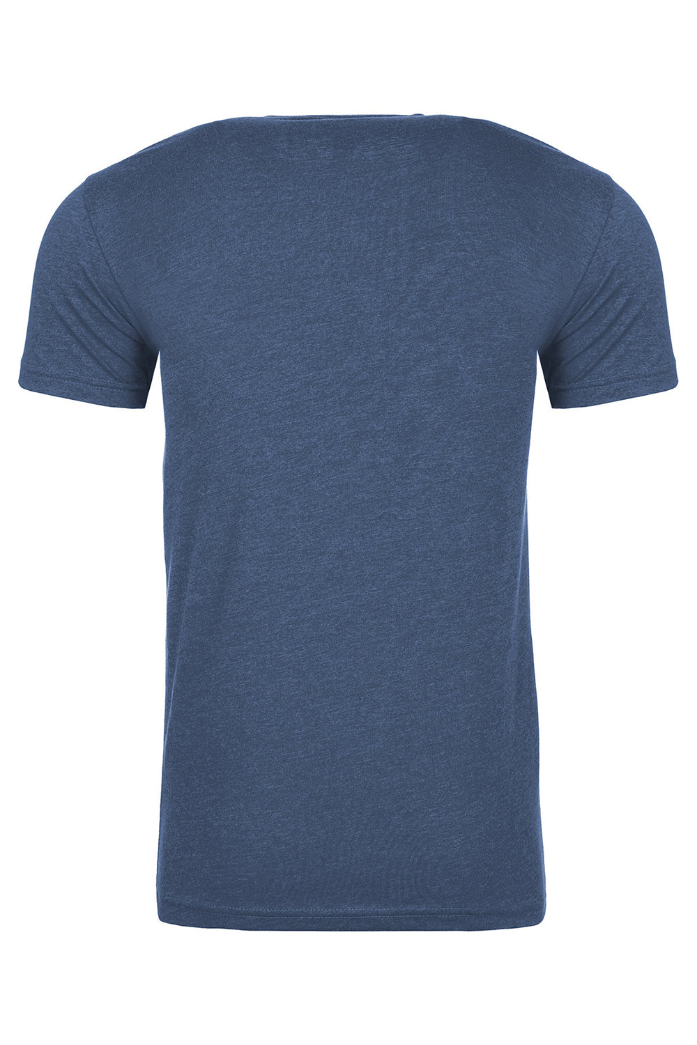 Next Level NL6410/6410 Mens Sueded Jersey Short Sleeve Crewneck T-Shirt Heather Cool Blue Flat Back