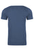 Next Level NL6410/6410 Mens Sueded Jersey Short Sleeve Crewneck T-Shirt Heather Cool Blue Flat Back