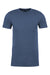 Next Level NL6410/6410 Mens Sueded Jersey Short Sleeve Crewneck T-Shirt Heather Cool Blue Flat Front