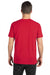 Next Level NL6410/6410 Mens Sueded Jersey Short Sleeve Crewneck T-Shirt Red Model Back