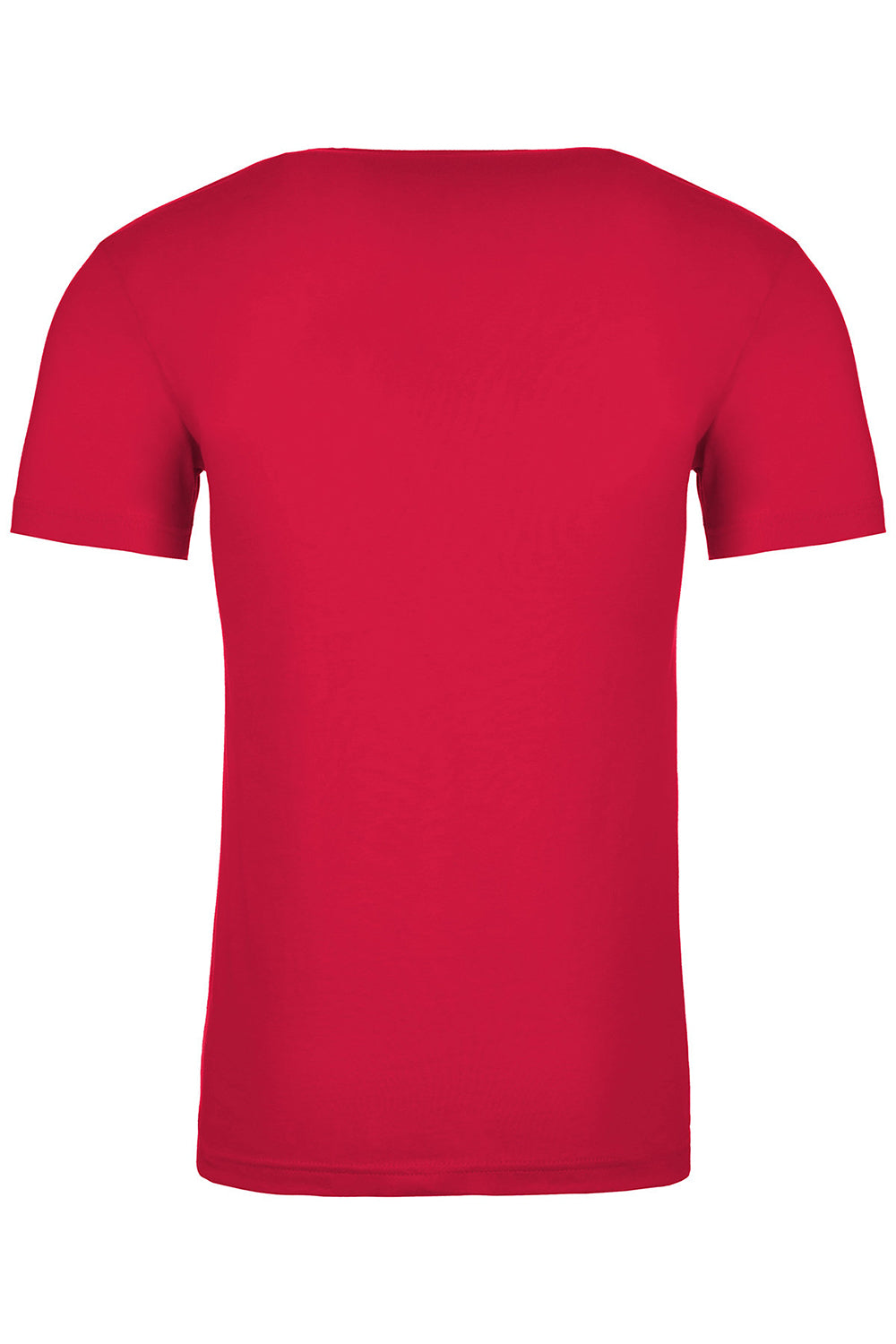 Next Level NL6410/6410 Mens Sueded Jersey Short Sleeve Crewneck T-Shirt Red Flat Back