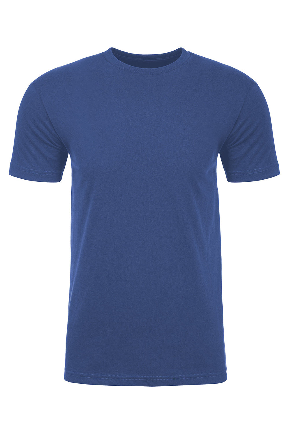 Next Level NL6410/6410 Mens Sueded Jersey Short Sleeve Crewneck T-Shirt Royal Blue Flat Front