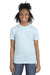 Next Level NL6410/6410 Mens Sueded Jersey Short Sleeve Crewneck T-Shirt Light Blue Model Front