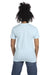 Next Level NL6410/6410 Mens Sueded Jersey Short Sleeve Crewneck T-Shirt Light Blue Model Back