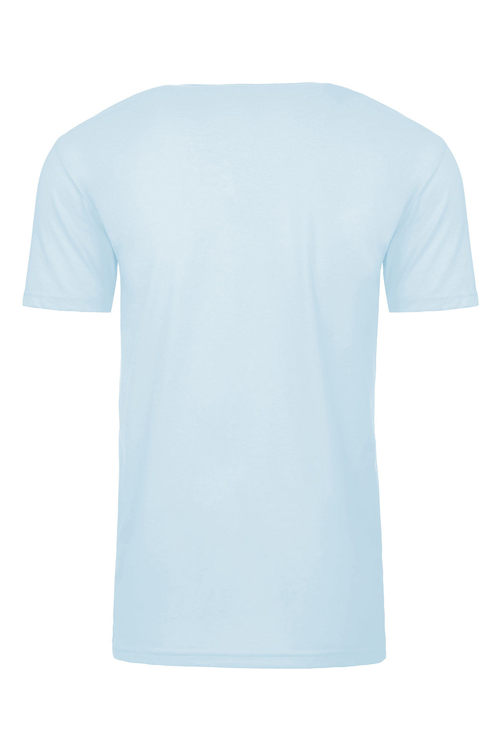 Next Level NL6410/6410 Mens Sueded Jersey Short Sleeve Crewneck T-Shirt Light Blue Flat Back