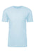 Next Level NL6410/6410 Mens Sueded Jersey Short Sleeve Crewneck T-Shirt Light Blue Flat Front